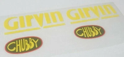 Sticker Decal Set fits Girvin Chubby Fork (Proflex Mountain Bike) - Image 1 of 2
