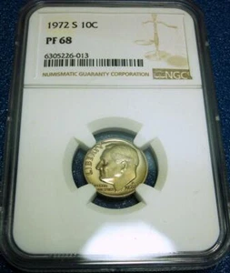 1972-S NGC PF68 10C ROOSEVELT DIME #013 - Picture 1 of 4