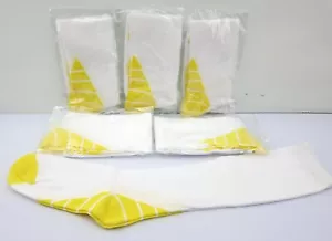 6 Pair Women's Compression Socks White Yellow 30-35 mmhg Large Medical Running - Picture 1 of 1