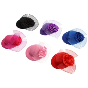 6 Pezzi Cappello Vestire Bambola Piccolo Top per Artigianato Uomo Bambino Decorativo - Foto 1 di 12