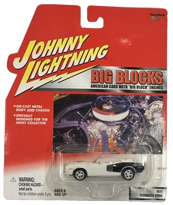 Johnny Lightning 1971 Plymouth Barracuda Convertible 2001 BIG BLOCKs SERIES - Picture 1 of 12
