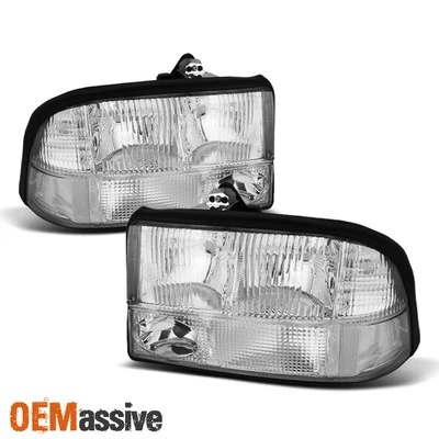 Se adapta a 98-04 GMC Sonoma Jimmy Oldsmobile Bravada faros izquierda + derecha Foto 1 de 4