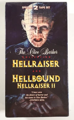 Hellraiser & Hellbound II 2 -- Clive Barker Collection (2 VHS Set) New Sealed - Image 1 of 4