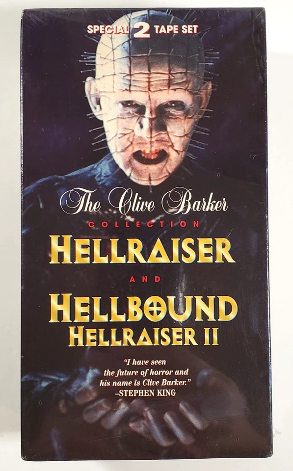 Hellraiser & Hellbound II 2 -- Clive Barker Collection (2 VHS Set) New Sealed - Image 1 of 4