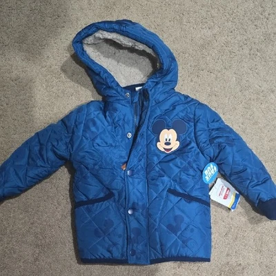 Abrigo de piel Disney Mickey Mouse niños talla 3 nuevo con etiquetas Foto 1 de 3