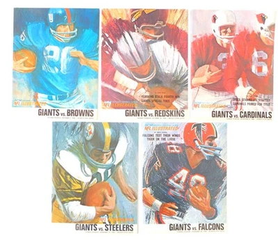 Lot of (5) Different 1966 New York Giants NFL Football Programs - Image 1 of 3