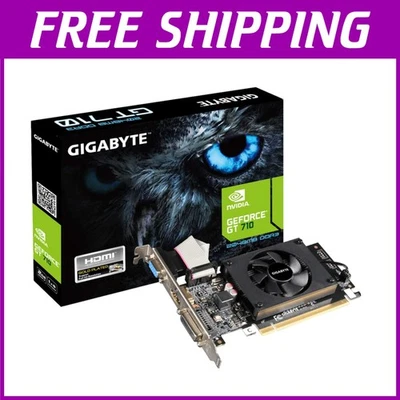 Nvidia GeForce GT 710 2GB RAM Low Profile Graphics Card - 4096x2160 Resolution - Image 1 of 4