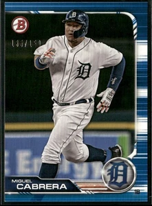 2019 Bowman #21 Miguel Cabrera Blue #/150 - Bild 1 von 2