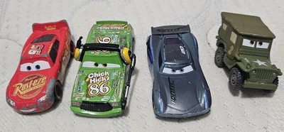 Disney Pixar Cars Mixed Movie Vehicles Mattel Diecast Lot of 4 - Image 1 of 4