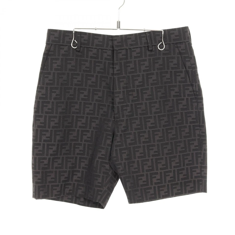 FENDI Zucca половина брюки шорты брюки полиэстер хлопок серый б/у мужской #44 - Изображение 1 из 4