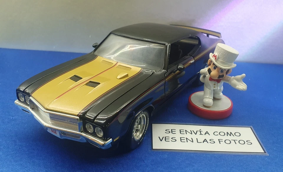COCHE BUICK GSX 1971 1/18 ERTL NEGRO Y ORO - Imagen 1 de 4