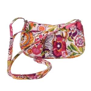 Vera Bradley Frannie Crossbody Bag Clementine Floral Pink Y2K Coquette Girly EUC - Picture 1 of 11