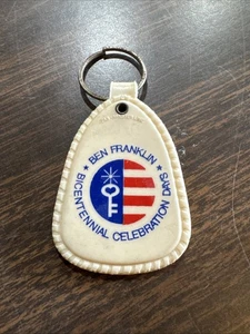 Llavero plástico bicentenario Ben Franklin 1976 vintage. Usado. (B1) - Imagen 1 de 3