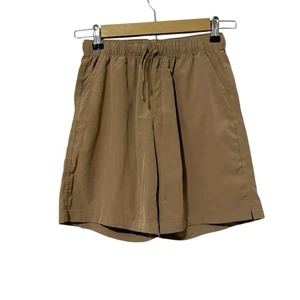 Quince Youth 12 Tan Drawstring Athletic Shorts Gym Training Running Sporty - Picture 1 of 6