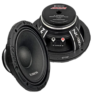 2x Orion 8" Neodymium Mid-Range Loudspeakers - 500 Watts Rms 4-ohm HCCA854NDC - Picture 1 of 7