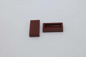 Lego 10x Platte Fliese 1x2 plate tile 3069b braun reddish brown - Picture 1 of 1
