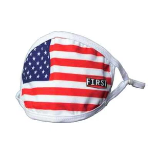 NEW FIRST MFG CO, RED/WHITE/BLUE FACE MASK, FI-5017-USA, ADULT ONE SIZE - Bild 1 von 2