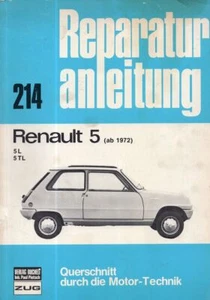 Reparatur Anleitung Renault 5 (ab 1972) 5L 5 TL Shop Manual German Text Car Auto - Imagen 1 de 1
