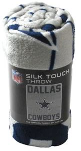 NFL Dallas Cowboys Silk Touch Überwurf Fleecedecke 45 x 60 Zoll Neu mit Etikett kostenloser Versand - Bild 1 von 4