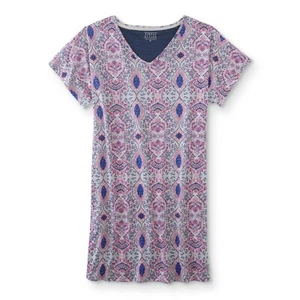 Ladies Plus Nightgown Gray Floral Size 1X - Picture 1 of 1