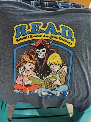 Rituals Evoke Ancient Demons R.E.A.D. Divertida camiseta negra grande de manga corta Foto 1 de 4