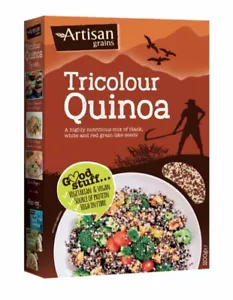 6 x Artisan Grains Tricolour Quinoa 220g AG8879 Cafe Restaurant Catering - Picture 1 of 1