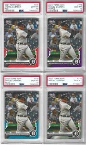 Scheda Miguel Cabrera 2021 TOPPS NOW /10 /25 /49 /836 tutte PSA 10 RAINBOW LOTTO SSP - Foto 1 di 10