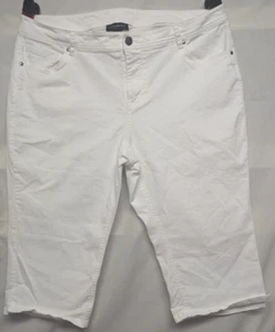 Lane Bryant Capri Jeans 24W Hochhaus weiß Stretch-Taschen - Bild 1 von 9
