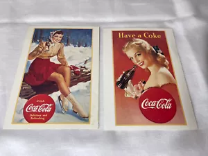 2 Vintage Coca Cola Post Cards - Picture 1 of 1