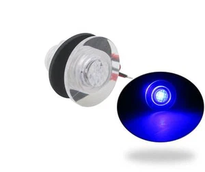 #MARINE BOAT LED LIVEWELL ROUND BUTTON BLUE COURTESY LIGHT OEM WATERPROOF - Bild 1 von 11