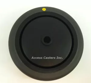 Rueda de goma antiestática CN40GI44 4"" x 1-1/4"" con protector de rosca 250 lb de capacidad - Imagen 1 de 1