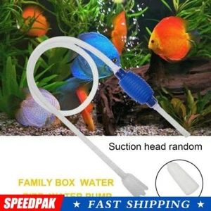 Sifone Pulitore Serbatoio Pesci Acquario Ghiaia Pulizia Mano Kit Pompa L0G|CALDO - Foto 1 di 12