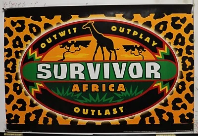 SURVIVOR - AFRICA tv show vintage poster 24.25" x 36.50" NOS (b254)