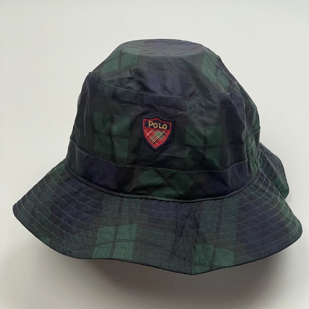 Ralph Lauren Plaid Bucket Hat in Red and Green ◼️ Polo Ralph Lauren Plaid Tartan Bucket Hat. £45 Shipped  main image 2