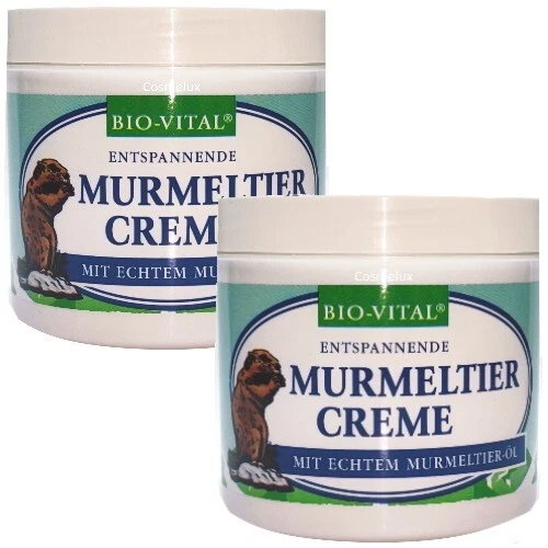 BIO-VITAL Murmeltier Creme Balsam Entspannung Murmeltieröl Salbe 250ml 2er Pack - Bild 1 von 1