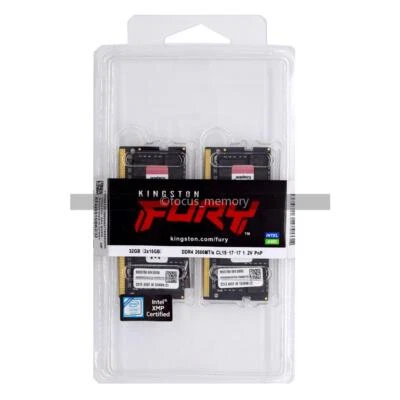 Kit de memoria FURY 32GB DDR4 (2x16GB) KF426S16IBK2/32 260Pin SODIMM 2666 para portátil Foto 1 de 4