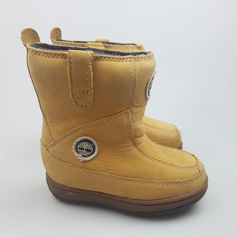 Boy's Girl's TIMBERLAND Sz 5.5 Boots Brown ExCon Leather | 3+ Extra 10% Off - image 1 of 4