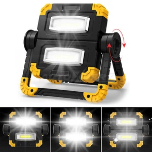 LED Work Light Rechargeable 2000 LM Portable Folding Magnetic COB LED Flashlight - Picture 1 of 10