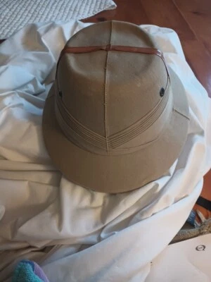 Casco Bombay Bowler Safari Pith de colección hecho en la India a prueba de sol Foto 1 de 4