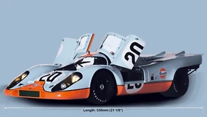 AGORA MODELS BUILD PORSCHE 917 KH 1/8 SCALE full set COMPLETE Steve McQueen IXO - Picture 1 of 16