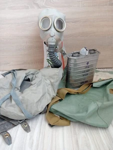 Gas mask IP 5 Russian Military Rebreather Grey soviet complete plus filter - Picture 1 of 8