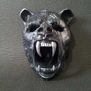 Bear Mask Shaman Warhammer Killer Assassin Demon Fangs Creepy Reaper Halloween - Picture 1 of 8