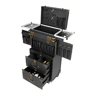 Estuche de Maquillaje con Ruedas Carro Organizador de Cosméticos Estilista Salón Organizador - Imagen 1 de 13