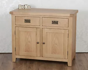 Sideboard Cabinet Cupboard Oak Solid 2 Door 2 Drawer in Chunky Harrogate Natural - Picture 1 of 5