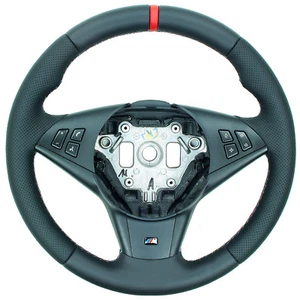BMW E60 E61 E63 E64 M Lenkrad Lederlenkrad neu beziehen Perfo Nappa ab 09.2005 - Bild 1 von 3