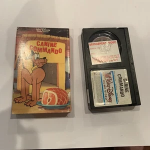 CANINE COMMANDO Beta tape Disney wartime cartoons Pluto tobacco Army betamax - Picture 1 of 3