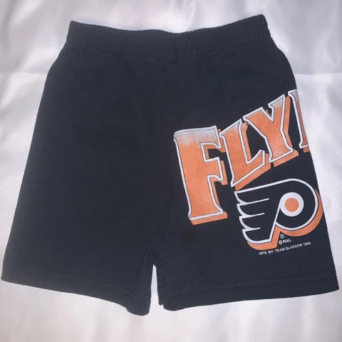 Vtg 90’s Philadelphia Flyers Youth Kids Shorts Boys Sz 7 Child Retro NHL Hockey Cover