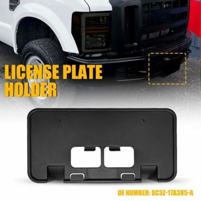 Soporte de matrícula delantero 8C3Z-17A385-A para Ford F250-F550 Super Duty 2008-10 Foto 1 de 4