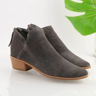 Botas Karsen Dolce Vita para mujer talla 8,5 gris gamuza tacón bajo botines cómodos Foto 1 de 4