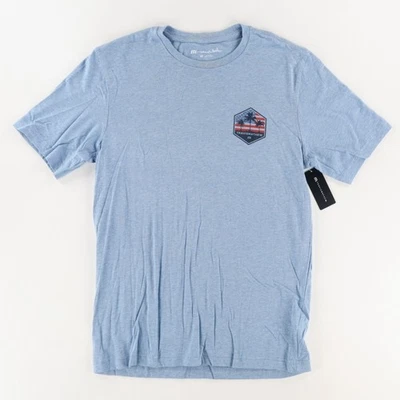 Travis Mathew Sky Rocket Solid T-Shirt Blue Men's M - Image 1 of 4
